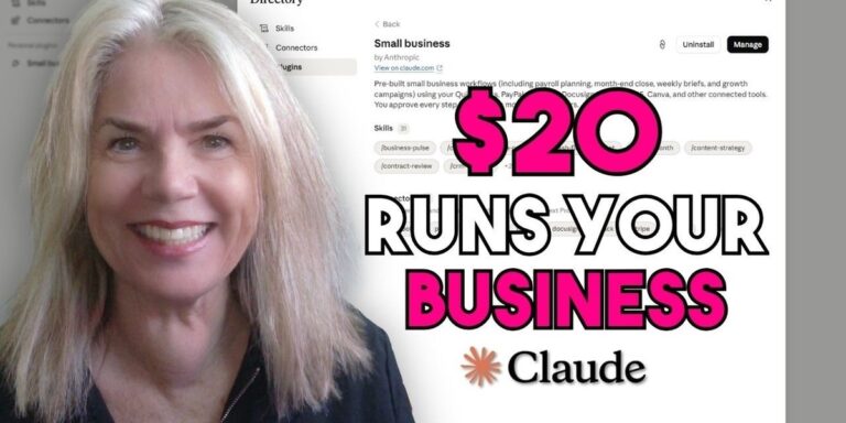 Articles A business dashboard of invoices, pipeline and cash flow assembled inside a Claude chat