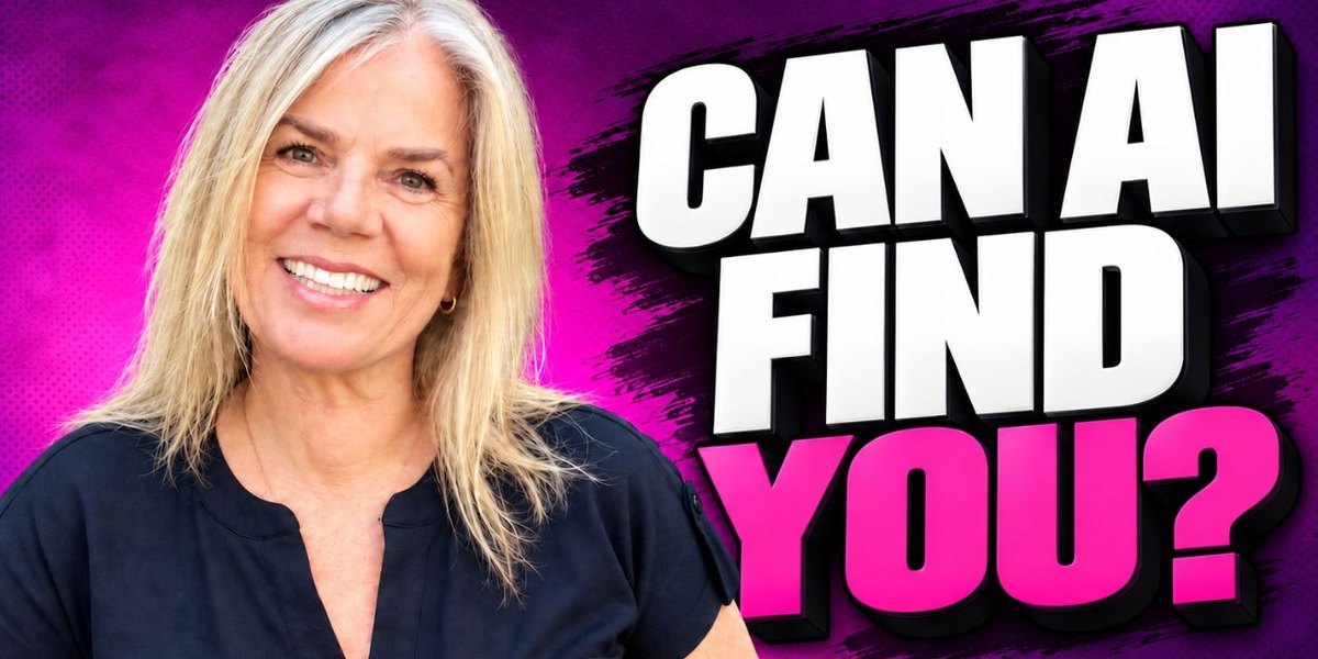 Articles Traci Gurney smiling next to the words Can AI Find You?